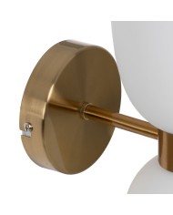 Lampada da Parete Bianco Dorato 60 W 18 x 12 x 36 cm