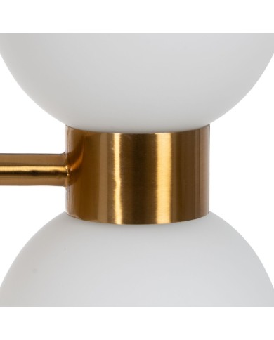 Lampada da Parete Bianco Dorato 60 W 18 x 12 x 36 cm Lampada da Parete Bianco Dorato 60 W 18 x 12 x 36 cm