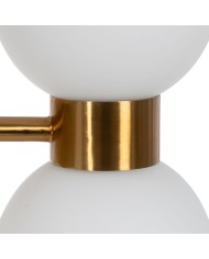 Lampada da Parete Bianco Dorato 60 W 18 x 12 x 36 cm