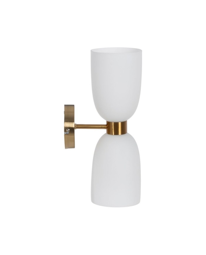 Lampada da Parete Bianco Dorato 60 W 18 x 12 x 36 cm