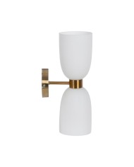 Lampada da Parete Bianco Dorato 60 W 18 x 12 x 36 cm