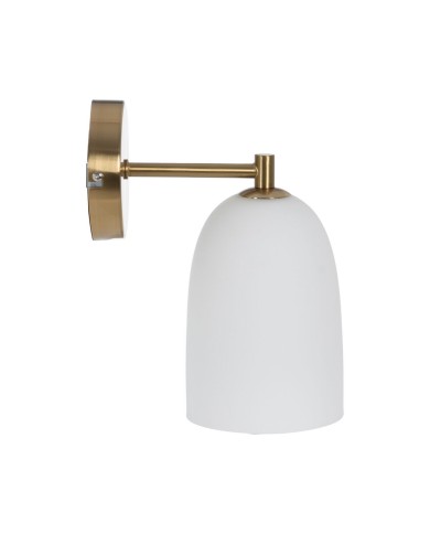 Lampada da Parete Bianco Dorato 60 W 19 x 12 x 23,5 cm Lampada da Parete Bianco Dorato 60 W 19 x 12 x 23,5 cm