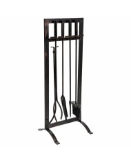 Utensili da Camino Alexandra House Living Nero Ferro 27 x 79 x 30 cm Utensili da Camino Alexandra House Living Nero Ferro 27 x 79 x 30 cm