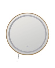 Specchio da parete Dorato Specchio 60 x 3 x 60 cm