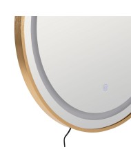 Specchio da parete Dorato Specchio 60 x 3 x 60 cm