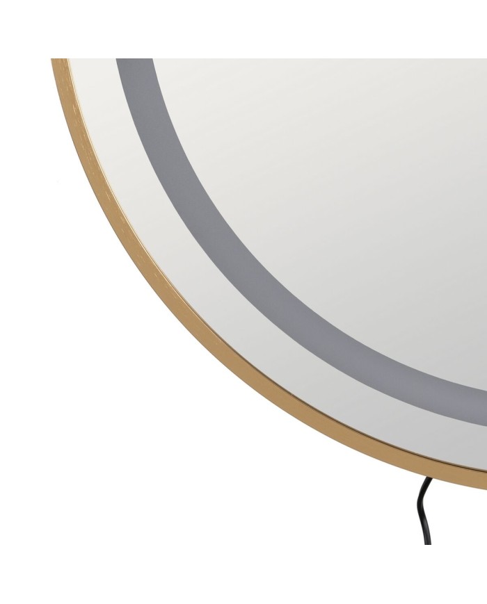 Specchio da parete Dorato Specchio 60 x 3 x 60 cm