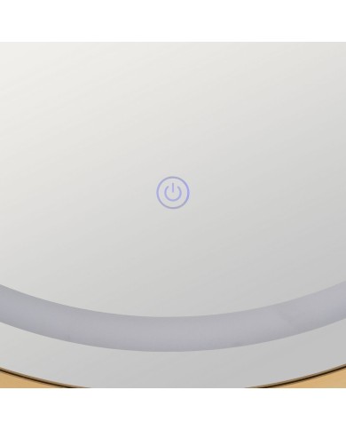 Specchio da parete Dorato Specchio 60 x 3 x 60 cm