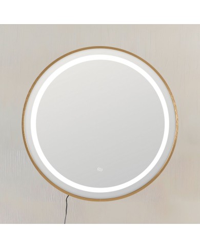 Specchio da parete Dorato Specchio 60 x 3 x 60 cm