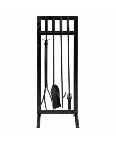 Utensili da Camino Alexandra House Living Nero Ferro 27 x 79 x 30 cm Utensili da Camino Alexandra House Living Nero Ferro 27 x 79 x 30 cm