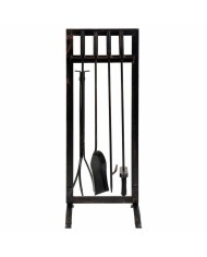 Utensili da Camino Alexandra House Living Nero Ferro 27 x 79 x 30 cm Utensili da Camino Alexandra House Living Nero Ferro 27 x 79 x 30 cm