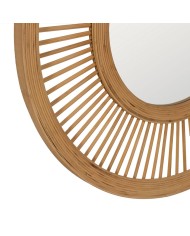 Specchio da parete Naturale 70 x 2,5 x 70 cm