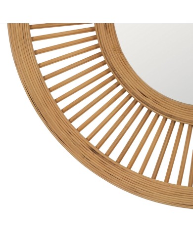 Specchio da parete Naturale 70 x 2,5 x 70 cm