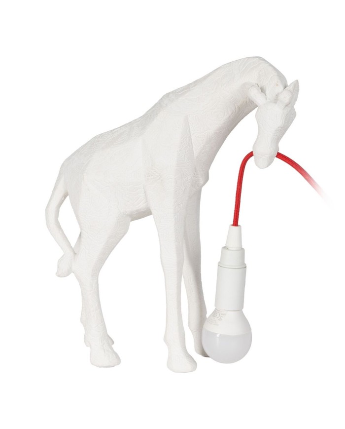 Lampada da tavolo Bianco Rosso Poliresina 60 W 220-240 V 24 x 9,5 x 29 cm Lampada da tavolo Bianco Rosso Poliresina 60 W 220-240 V 24 x 9,5 x 29 cm