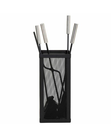 Utensili da Camino Alexandra House Living Nero Ferro 16 x 50 x 16 cm Utensili da Camino Alexandra House Living Nero Ferro 16 x 50 x 16 cm
