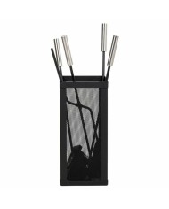 Utensili da Camino Alexandra House Living Nero Ferro 16 x 50 x 16 cm Utensili da Camino Alexandra House Living Nero Ferro 16 x 50 x 16 cm