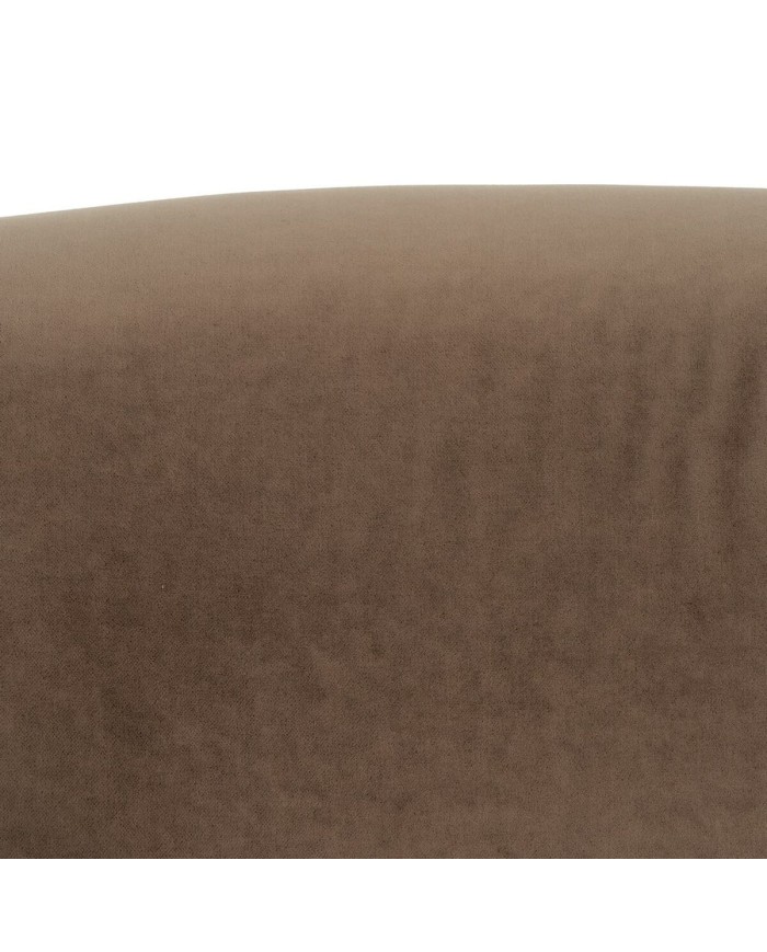 Poltrona Naturale Taupé Legno d'albero della gomma Foam Tessuto 87 x 80 x 81 cm