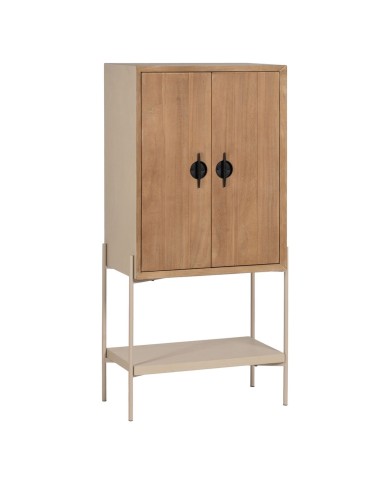 Credenza AIKO Crema Naturale Ferro Legno MDF 70 x 40 x 172 cm