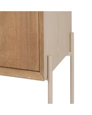 Credenza AIKO Crema Naturale Ferro Legno MDF 70 x 40 x 172 cm