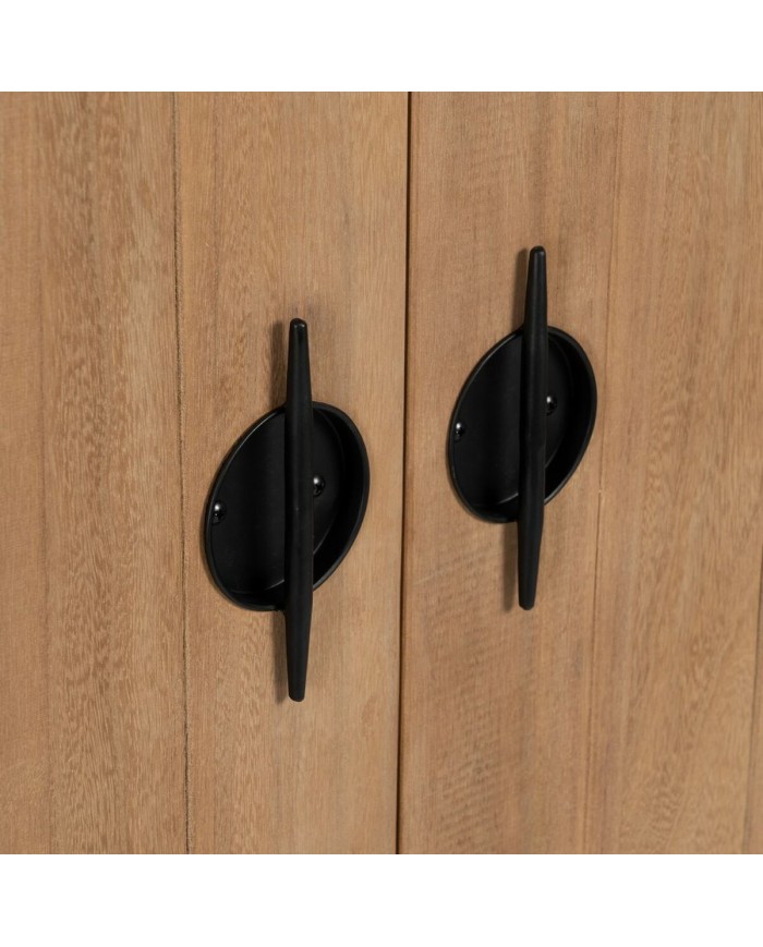 Credenza AIKO Crema Naturale Ferro Legno MDF 70 x 40 x 172 cm