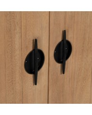 Credenza AIKO Crema Naturale Ferro Legno MDF 70 x 40 x 172 cm