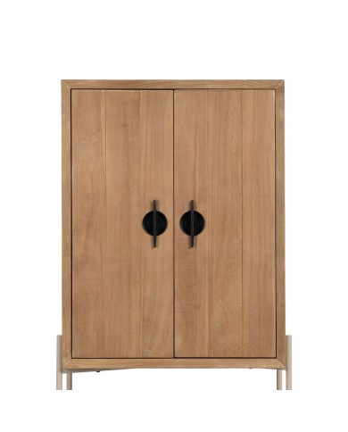 Credenza AIKO Crema Naturale Ferro Legno MDF 70 x 40 x 172 cm