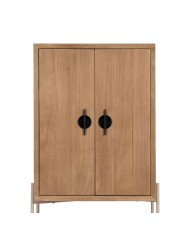 Credenza AIKO Crema Naturale Ferro Legno MDF 70 x 40 x 172 cm