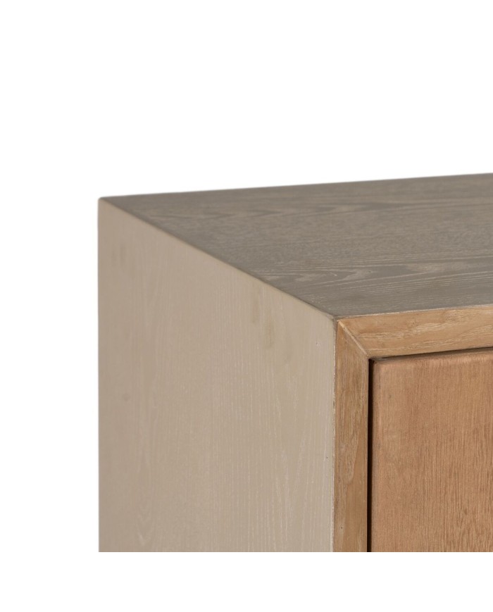 Credenza AIKO Crema Naturale Ferro Legno MDF 70 x 40 x 172 cm