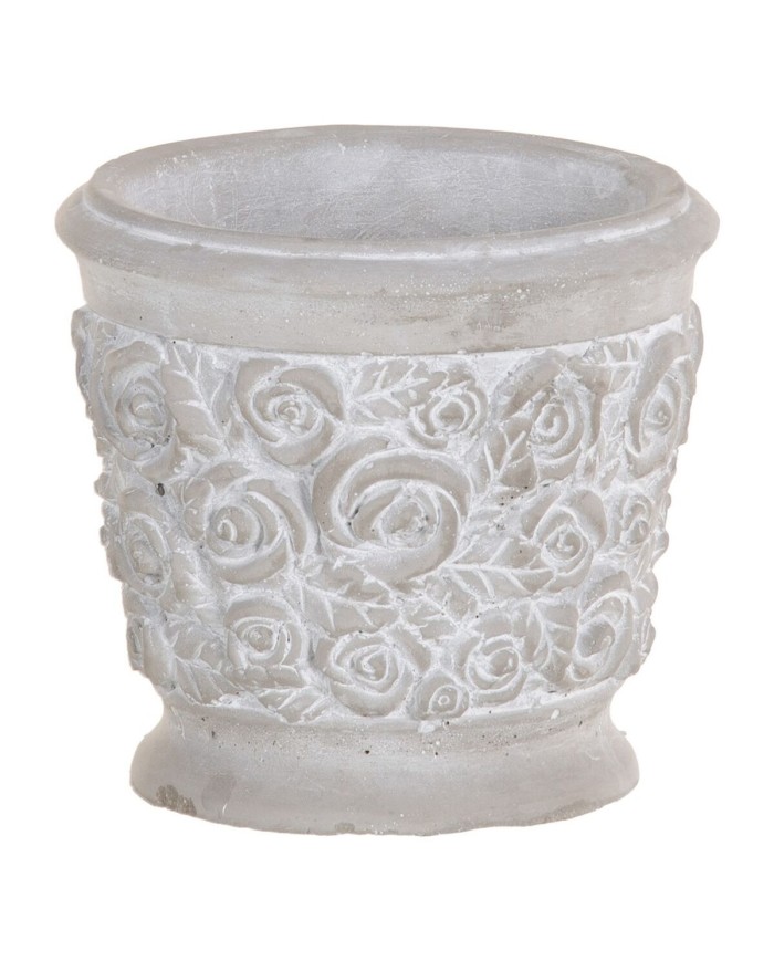 Vaso Grigio Cemento 15 x 15 x 14 cm Vaso Grigio Cemento 15 x 15 x 14 cm