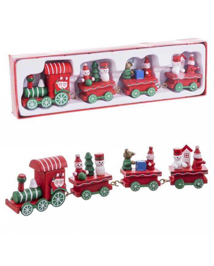 Decorazione Natalizia Multicolore Treno 25,5 X 7,5 X 3 CM Decorazione Natalizia Multicolore Treno 25,5 X 7,5 X 3 CM