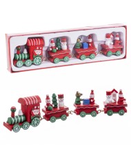 Decorazione Natalizia Multicolore Treno 25,5 X 7,5 X 3 CM Decorazione Natalizia Multicolore Treno 25,5 X 7,5 X 3 CM