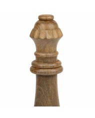 Statua Decorativa Alexandra House Living Marrone Legno di mango Scacchi 14 x 36 x 14 cm