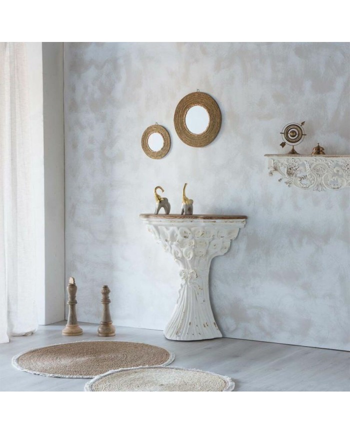 Statua Decorativa Alexandra House Living Marrone Legno di mango Scacchi 14 x 36 x 14 cm