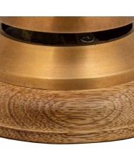 Citofono Alexandra House Living Marrone Ottone Legno di acacia 12 x 10 x 12 cm