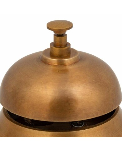 Citofono Alexandra House Living Marrone Ottone Legno di acacia 12 x 10 x 12 cm