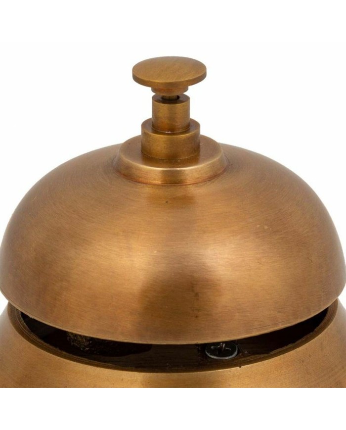 Citofono Alexandra House Living Marrone Ottone Legno di acacia 12 x 10 x 12 cm