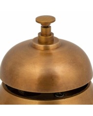 Citofono Alexandra House Living Marrone Ottone Legno di acacia 12 x 10 x 12 cm