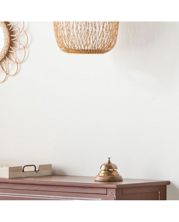 Citofono Alexandra House Living Marrone Ottone Legno di acacia 12 x 10 x 12 cm