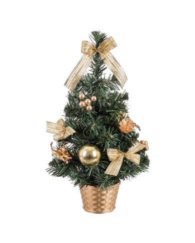 Albero di Natale Oro Verde PVC Ananas 26 x 26 x 50 cm