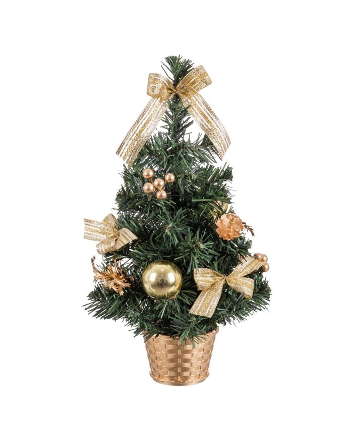 Albero di Natale Oro Verde PVC Ananas 26 x 26 x 50 cm