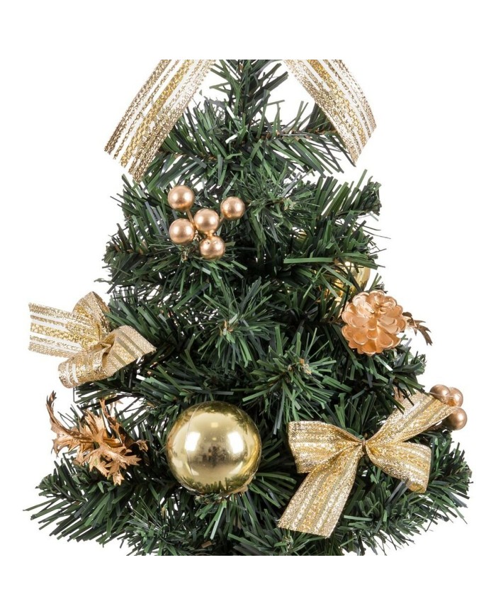 Albero di Natale Oro Verde PVC Ananas 26 x 26 x 50 cm