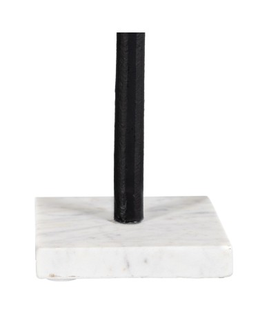 Statua Decorativa Bianco Nero Alluminio Marmo 20 x 10 x 38 cm