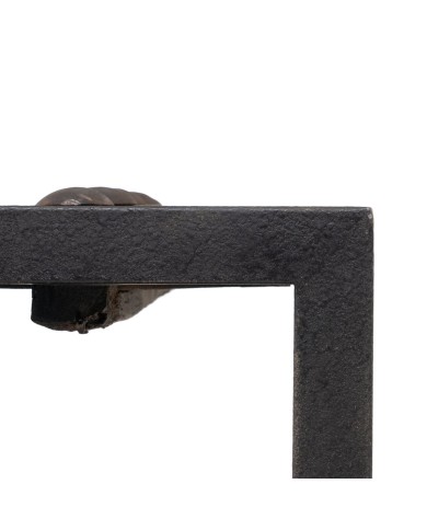 Tavolino da Caffè Nero Naturale 165 x 64 x 55 cm