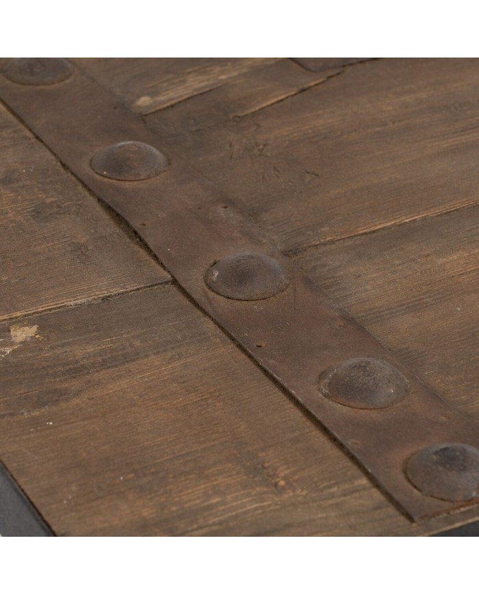 Tavolino da Caffè Nero Naturale 165 x 64 x 55 cm