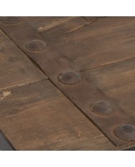 Tavolino da Caffè Nero Naturale 165 x 64 x 55 cm