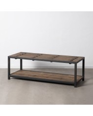 Tavolino da Caffè Nero Naturale 165 x 64 x 55 cm