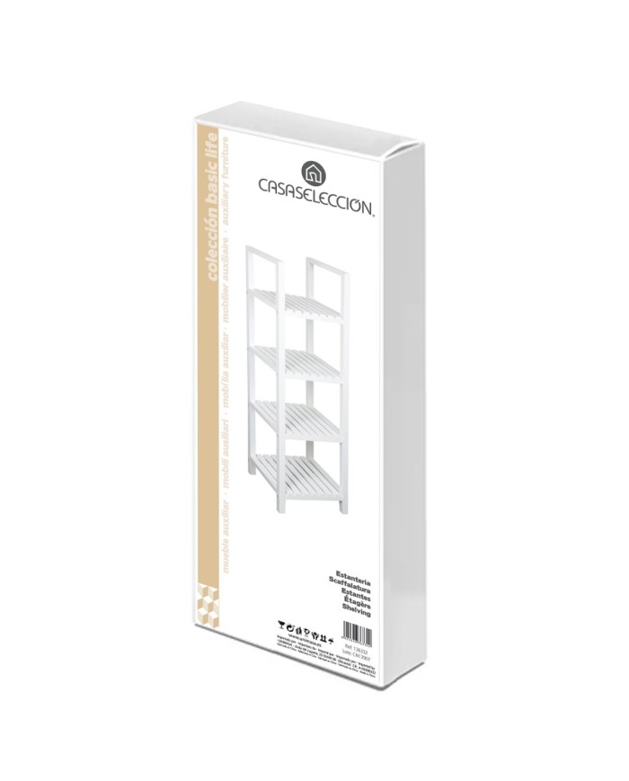 Scaffale da Bagno Bianco 31 x 31 x 102 cm Scaffale da Bagno Bianco 31 x 31 x 102 cm