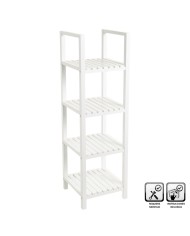 Scaffale da Bagno Bianco 31 x 31 x 102 cm Scaffale da Bagno Bianco 31 x 31 x 102 cm