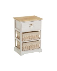 Cassettiera Rattan Naturale 40 x 73 x 29 cm 4 casseti