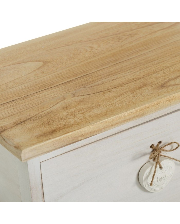 Cassettiera SWEET HEART Crema Naturale 40 x 29 x 58 cm