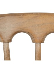 Sedia da Sala da Pranzo Beige Naturale Legno d'albero della gomma Cotone Poliestere 45 x 46 x 92 cm Sedia da Sala da Pranzo Beige Naturale Legno d'albero della gomma Cotone Poliestere 45 x 46 x 92 cm